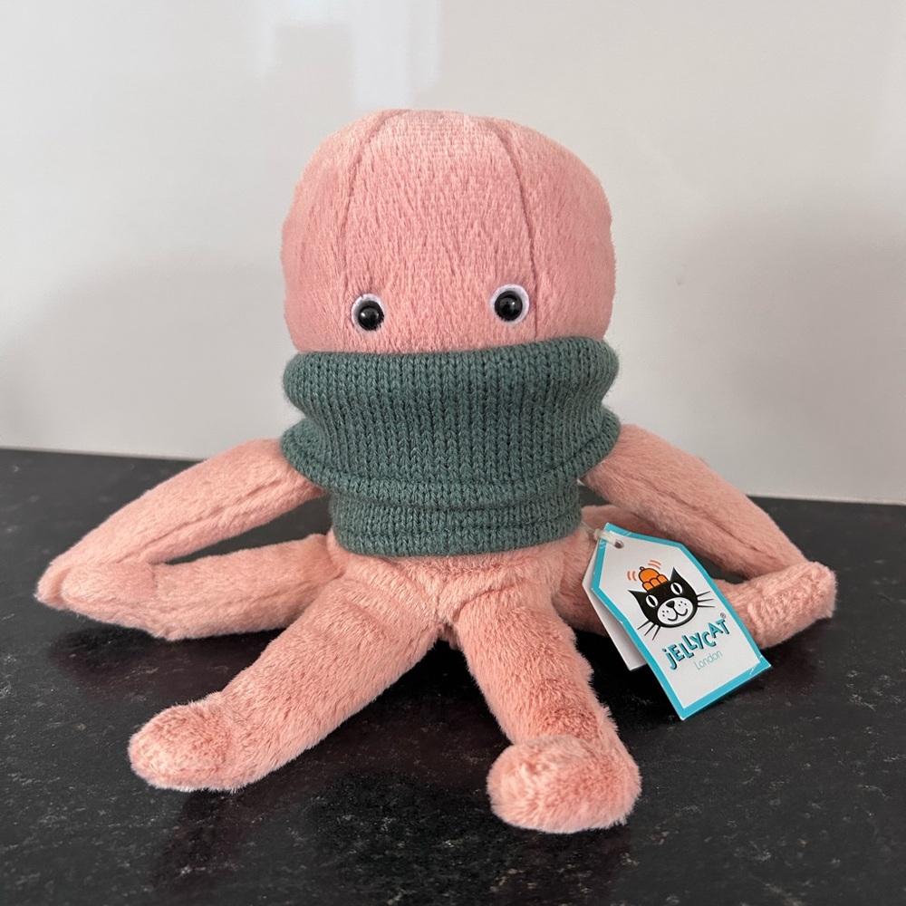 Jellycat Cozy Crew Octopus Plush stuffed Toy new with tags